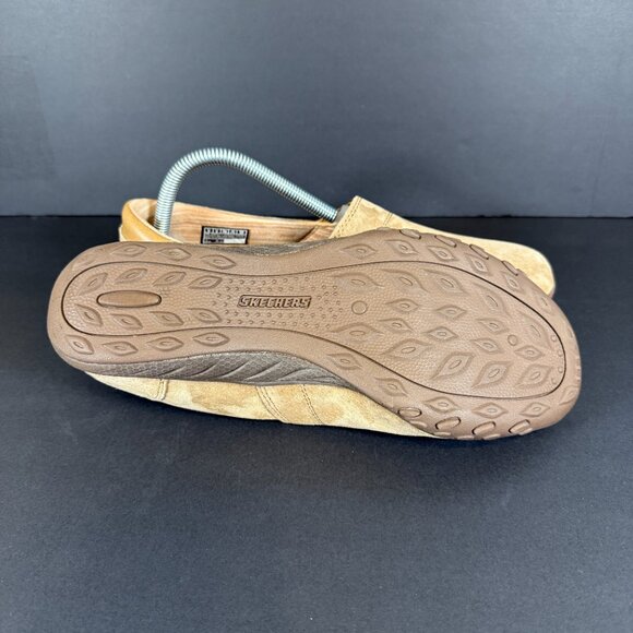 SKECHERS Women's Suede Slip On Shoes 9 Relaxed Fit Memory Foam air Cooled NEW - Picture 8 of 9